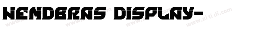 Hendbras Display字体转换